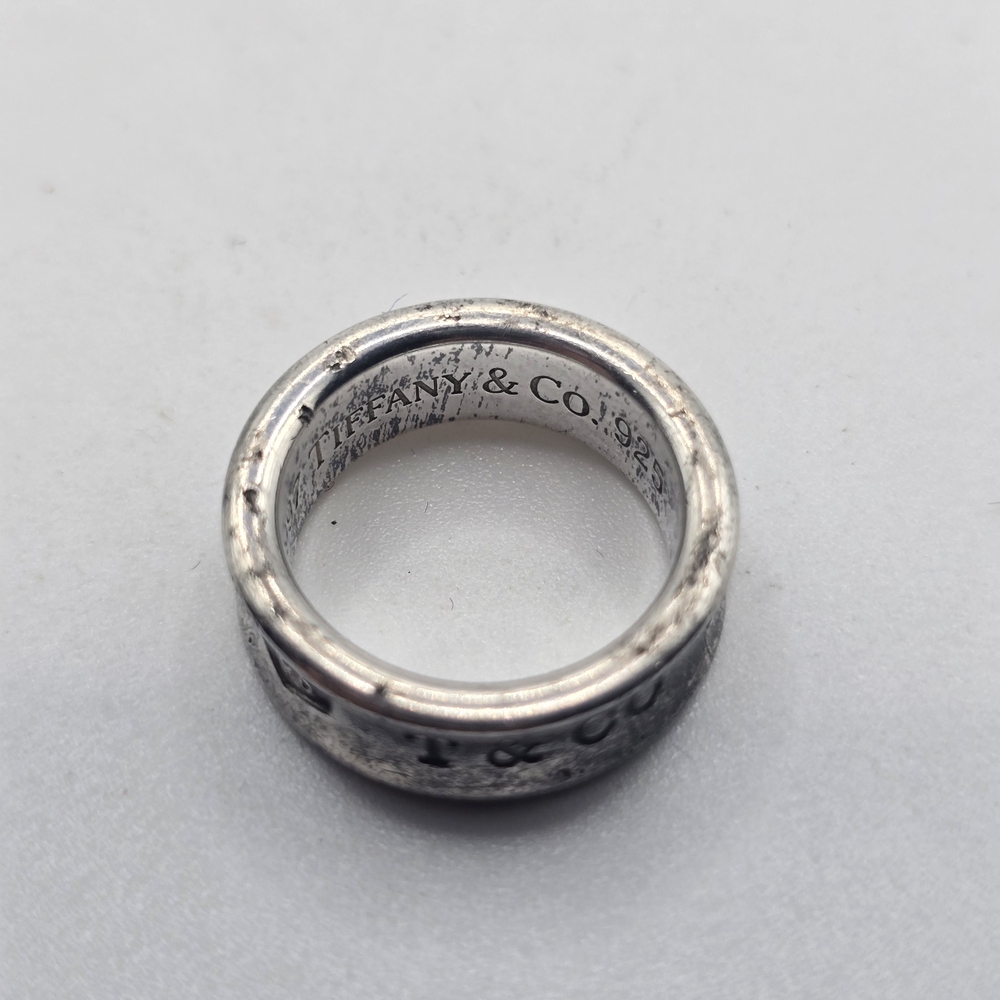 Tiffany & Co. 1837 Sterling Silver Band with Teal Box - Picture 2 of 8